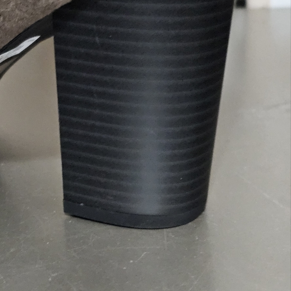 TORRID Lace-Up Back Lug Sole High Boot Wide Calf Taupe 11W - Picture 3 of 10